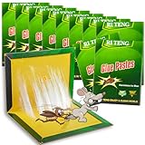 10 Stück Klebefalle Heimchenfalle, Kakerlakenfallen, Schabenfalle, Ungezieferfalle, Stark klebrige Falle für Garten und Abstellraum, Küche, Haus (31.5 x 21 cm)