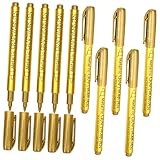 Gatuida 10 Stück Teiliges Metallic Ölbasierte Paint Marker Permanent Schnelltrocknend Langlebig Glänzend Vielseitig für Kunst Handwerk Textilien und DIY Projekte