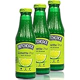 Hitchcock - 3er Pack Premium Limettensaft Pur 100% Direktsaft - Saft aus ca. 20 Limetten in 0,5 Liter Glasflasche