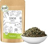 Grüner Sencha Tee BIO 250 g I lose und geschnitten I aromatischer bio Sencha Grüntee I 100% natürlich I bioKontor