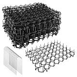 Nicrulp 15 Stk Katzengitter, Dornengitter Gegen Katzen, Dornengitter Gegen Katzen, Mardermatte Mardergitter, Stachelmatte, Mardergitter, Katzenabwehrmatte, für Außenbereich y Innenbereich (20 × 15 cm)