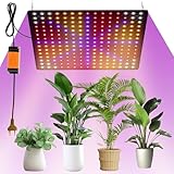 OROMYO Pflanzenlampe LED Vollspektrum 225 LEDs 1000W Pflanzenlampe Anzucht mit 4 Haken Pflanzenleuchte Hängend LED Grow Light fur Gewächshauspflanzen, Gemüse, Blumen (Rot+Blau+Weiß+Orange)