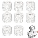 MOKIDO Gipsbinden Set, 8 Rollen Gibsbindenden Zum Bastel, 5cm x 2,7m Gipsbinde Rolle, Babybauch Gipsabdruck, Gipsbinden zum Basteln Baby Bauch Modellbau Kunst, Schnelltrocknend