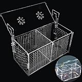 Laichkasten für Aquarium Acryl Aufzuchtbecken Aquarium Ableichbecken für Aquarium Aufzuchtbecken kann zur Isolierung, zum Schlüpfen, zur Fischzucht usw. verwendet Werden