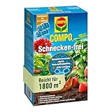 COMPO Schnecken-frei - Schneckenkorn - regenfest - Streugranulat gegen Schnecken im Vorteilspack - reicht für bis zu 1800 m² - 4x225 g