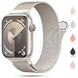 OULUOQI Ersatzarmband Kompatibel mit Apple Watch Armband 41mm 40mm 38mm 45mm 44mm 42mm 49mm Damen Herren, Einstellbar Metall Armbänder aus Edelstahl für iWatch Series Se Ultra 9 8 7 6 5 4 3 2 1