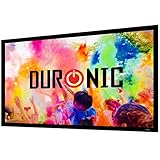 Duronic FFPS120 Leinwand | 16:9 Beamer Screen | 120 Zoll | 266 x 149 cm | Projektorleinwand für Wandmontage | Heimkino mit 4K Full HD 3D | Projektionsleinwand für Gaming, Büro, Präsentationen, Schule