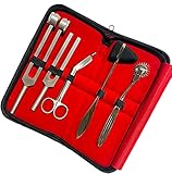 Innotech Diagnostik Reflex -und Neurologie Sensibilitätsdiagnostik 5 teiligen set mit Nervenrad Reflexhammer Verbandsschere und Stimmgabel mit 512 Hz und 128 Hz (Reflex Set)