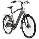 Adore E-Citybike 28' Alu Cityfahrrad CV-190 Heckmotor 45NM / 12,8Ah Anthrazit matt