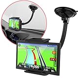 MONTOLA Universal Navi Halterung für Auto kompatibel mit Navigationssysteme und weitere - KFZ-Halterung mit 360° Kugelgelenk und Schwanenhals