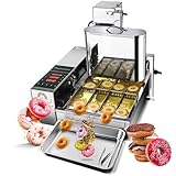 SACLMD Automatische Donut Maker-Maschine,Mini-Donut-Maker-Maschine für kinderfreundliches Frühstück,Snacks,Desserts und mehr mit Nicht-Stick,220V