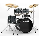 Tama RM50YH6-CCM Rhythm Mate Schlagzeug Set (5-teilig) mit 50,8 cm (20 Zoll) Bassdrum inkl. dreiteiligem Beckenset/6-teiliger Hardware charcoal mist