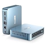 Trycoo WI-6 Mini PC | Kleiner PC mit N100 (3,4 GHz) | 16GB RAM 512GB M.2 SSD | Mini Computer 4K Ultra HD | Gigabit-Ethernet, WiFi5, BT4.2, 2X HDMI, USB-C | Alltagsgebrauch & Home Office