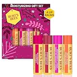 Burt’s Bees Lippenbalsam mit Bienenwachs Bounty Fruit (Süßer Pfirsich, Wassermelone, Granatapfel und Drachenfrucht-Zitrone)