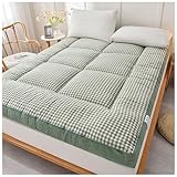 PVYGDXYI Bodenmatratze, faltbar, Japanisches Roll-Up-Futon, Dicke Tatami-Matte, Isomatte, Thai-Massagebett, Matratzen, Twin/Full/Queen, rutschfest und atmungsaktiv, Haus (Farbe: 2, S