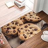 Badematte Schokoladenkekse Schmutzfangmatte Dekoration Waschbar Fußmatte Außen, Für Wohnzimmer, Küche, Flur, 40x60cm