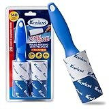 IPEA Kleberollen Fusselroller 20 Meter Rotierend - 2 Rollen x 140 Blätter - Kleberoller zum Entfernen von Haaren, Staub, Tierhaaren von Kleidung und Möbeln