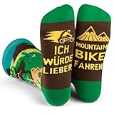 Ich Würde Lieber Mountainbike Fahren Socken Geschenke für Männer und Frauen