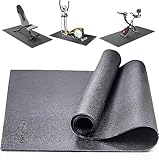 PROIRON Bodenschutzmatte Fitnessgerät, Bodenschutzmatte Fitness 6mm Dicke, Laufband Matte Schutzmatten, Matten Fitnessraum Bodenmatte Unterlegmatte für Crosstrainer - auch als Yoga Matte