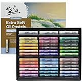 Mont Marte Ölpastellkreide Set | 39 Stück, Natürliche Farben | Extra weiche Ölkreide | Hohe Pigmentierung | Faszinierende Textur-Effekte