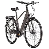 Adore Alu E-Citybike Herren Hollandia Mantova 28'' E-Bike grau 250 Watt Li-Ion 36V/10,4 Ah 7 Gänge