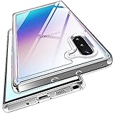 ivoler Nie Vergilbung Klar Hülle für Samsung Galaxy Note 10 4G / 5G, [Militärischer Schutz] Stoßfest Kratzfest Transparent Schutzhülle, Dünn Durchsichtige Handyhülle Case Cover