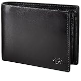 DON VANE Elite Classic I Leder Geldbörse Herren mit RFID Schutz I Großes Männer Portemonnaie Querformat I Moderner Echtleder Geldbeutel I Brieftasche Portmonee Men Wallet in Schwarz