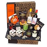 Präsentkorb - Ein Tapas-Abend für Zwei - gefüllter Feinkost-Geschenkkorb von jamon.de - Köstliches Geschenk für Frauen, Männer & Paare