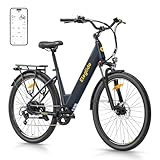 Eleglide T2 E Bike, 27,5' Trekkingrad E-Bike Herren Damen mit Hydraulische Scheibenbremsen, 36V 13Ah Akku,100km Reichweite, Elektrofahrrad mit 7-Gang-Getriebe, Pedelec Citybike EBike für Erwachsene
