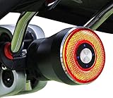 Monkey Home Fahrrad Smart Rücklicht, Bremsaktiviertes Rücklicht, Auto On/Off, Ganz aus Aluminium, wasserdicht, USB wiederaufladbar, Stvzo Standard, Radfahren Sicherheit Zubehör