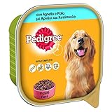 Pedigree Hundefutter mit Lamm und Huhn in Pastete, Behälter 300 g – 20 Schalen