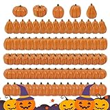 Tanxier Herbstliche Kleine Tischkürbisse,Schale Füller Künstliche Mini Kürbisse 80 Teile - Rustikale Herbst Dekoration Realistisches Kunstgemüse für Kaminbank, Einrichtung, Saisonale Feiertage und
