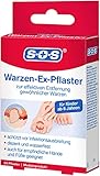 SOS Warzen-Ex Pflaster - Warzenpflaster zur Entfernung gewöhnlicher Warzen an Hand und Fuß - wasserfest - für Kinder ab 6 J. - 24 Pflaster