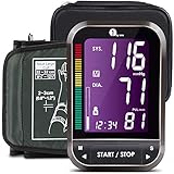 1 BY ONE Blutdruckmessgerät Oberarm, Digitaler Blutdruckmesser mit leicht lesbarem LCD Screen mit Hintergrundbeleuchtung-Schwarz