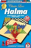 Schmidt Spiele 49217 Classic Line, Halma, mit großen Spielfiguren aus Holz