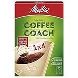 Melitta Filtertüten Coffee Coach 1x4, braun, 40 Stück