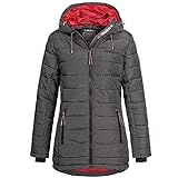 Geographical Norway Damen Parka Jacke Astana Winterjacke Steppjacke WU5058F/GNO Größe 2XL Farbe anthrazit