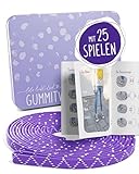 lila liebt dich® Gummitwist Kinder Spiel [4m] der Spieleklassiker für aktive Pausen I Mit dem Gummitwist Mädchen ab 6 Jahre eine Freude Machen I Gummitwist Anleitung & 25 Ideen I Hüpfgummi