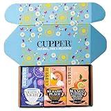 Cupper Bio Tee Set 'Neuheiten', Tee Geschenkset, Früchtetee, Kräutertee, drei verschiedene Sorten, 60 ungebleichte, plastikfreie Teebeutel, 3er Pack