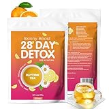 Zitrus-Kräuter Tee Zum Abnehmen, 28 DAY Detox Tee Zum Abnehmen,Detox Kur Entgiften und Abnehmen Schnell, Abnehmtee Stoffwechsel Ankurbeln für Weight Loss, 3g x 28pcs