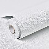 CashMuch 3D-Schaumstoff-Wandpaneele, selbstklebend, wasserdicht, schalldicht, Tapetenrolle, Heimdekoration für Schlafzimmer, Wohnzimmer, 50 x 280 cm (weiß)