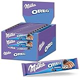 Milka Schokoriegel Milka & OREO 36 x 37g, Riegel mit Oreo Keksstückchen in Milchcrème