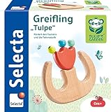 Selecta 61074 Tulips Garden, Greifling Tulpe, 9,5 cm, aus Holz