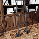 DRFGNF Einziehbare rollende Bibliotheksleiter-Hängeschiene, komplettes Hardware-Set + Verlängerungsschiene (ohne Leiter), runde Rohr-Mobilleiterschienen, Schiebetür-Kit (Größe: 13 Fuß/400 cm Schien