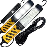 Retoo Arbeitsleuchte Handleuchte 1600 Lumen Werkstattlampe Handlampe Inspektionsleuchte Werkstattlampe Baulampe Leuchtmittel 8m Netzkabel Lampenkabel Schalter EU-Stecker