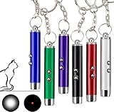 6 Stück LED Pointer Katzen Hund Spielzeug, LED Pointer Fangspiel Interaktives Spielzeug für Katzen Taschenlampe Light Licht Spielzeug für Haustiere Trainingsgerät, Nachtbeleuchtung Cat Chase Toys