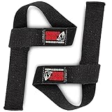 Gorilla Wear Non-Padded Lifting Straps - schwarz - Bodybuilding und Fitness Accessoire für Herren