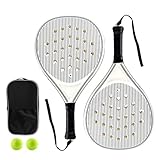 Ylnailky Beachtennis Schläger - Tennisschläger Set,Belüftungslöcher Trainingsausrüstung Für Anfänger & Fortgeschrittene Outdoor & Reise