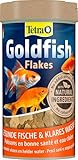 Tetra Goldfish Flakes - Flocken-Fischfutter für alle Goldfische und andere Kaltwasserfische, 250 ml Dose
