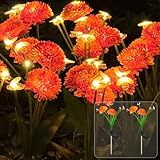 BORDEAG Gartendeko Solar Gartenleuchte Außen, 2 Stück Solar Gartenleuchten Für Außen Ip66 Wasserdichte, Gartendeko Solarleuchten, Solarlampen Für Außen Garten, Solarleuchten Für Garten Und Balkon